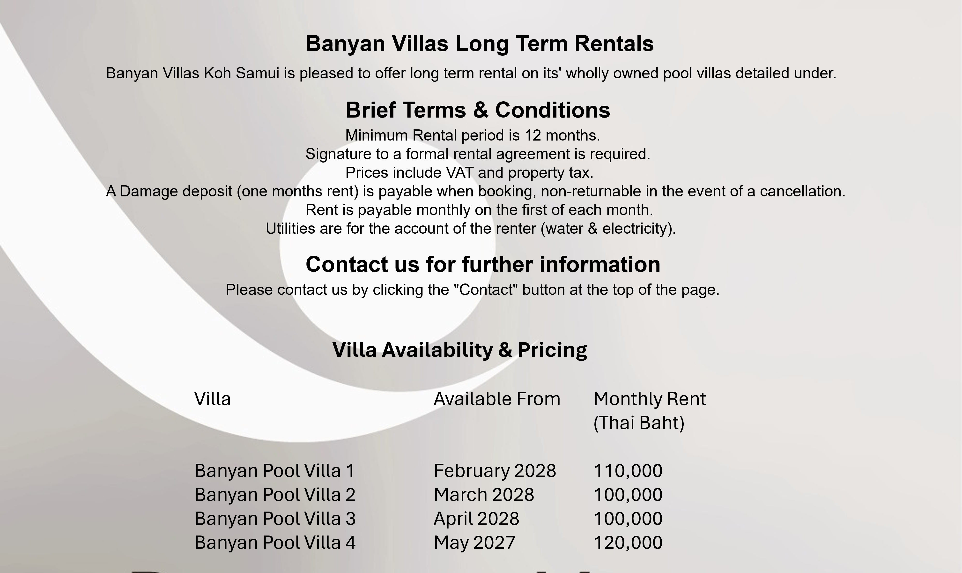 Our Villas